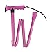 Folding Walking Cane - Collapsible Walking Stick - Adjustable Medical Foldable Cane for Women - Contoured Cane Walking Stick Handle, Pink