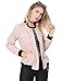 Allegra K Women's Multi-Pocket Zip Fastening Lightweight Bomber Jacket S Pink