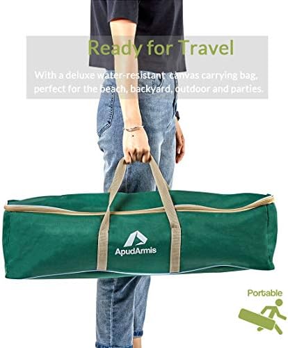 Ladder toss game set with blue and red ladders and bolas.