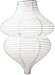 Luna Bazaar Beehive Design Paper Lantern Lamp Shade (10.5-Inch x 15-Inch, White) - For Weddings, Parties, and Home Decor