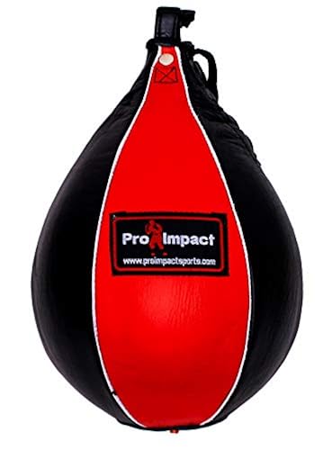 Pro Impact Genuine Leather Speedbag Black – Heavy Duty Leather