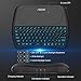(2018 D8 Pro) Aerb Backlit Mini Wireless Keyboard with Large Touchpad Mouse, Rechargable Li-ion Battery & Multi-Media Handheld Remote for PC/Google Android TV Box and More