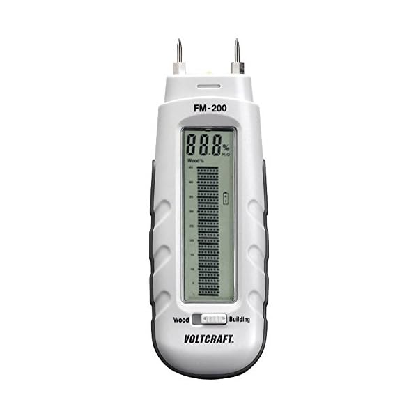 VOLTCRAFT FM-200 Materialfeuchtemessgerät Messbereich Baufeuchtigkeit (Bereich) 0.2 bis 2% vol Messbereich Holzfeuchti