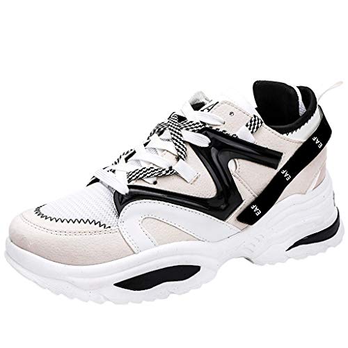DondPO Men's Walking Athletic Shoes Fashion Casual Sneaker Cross Training Running Footwear for Men Tennis Racquetball White