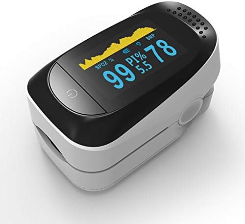 Winfi Pulse Oximeter๏ผUpgrade Fingertip Pulse Oximeter Blood FDA Approved and Alarming SPO2 Pulse Sensor Meter with OLED for Adults and Children