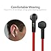 Earbuds with Microphone, MXditect In Ear Earphones Headphones with 3.5 mm Jack w/ Stereo HIFI Sound for iPhones, Android Red