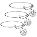 iJuqi Friendship Bracelet - 3 PCS Stainless Steel, White, Size No Size