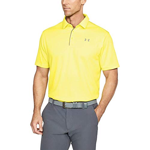 Under Armour Men's Tech Polo,Sulfur (762)/Graphite, Medium