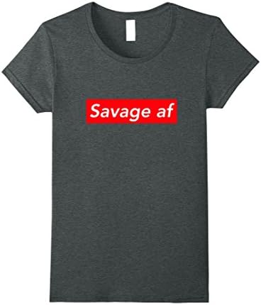 Womens Premium Savage af Shirt Large Dark Heather