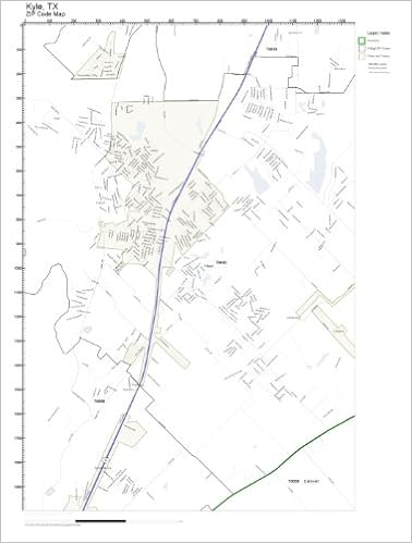 Kyle Tx Zip Code Map Zip Code Wall Map Of Kyle, Tx Zip Code Map Not Laminated: Amazon.com:  Office Products
