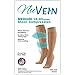 NuVein Sheer Compression Stockings, 15-20 mmHg Support, Women's Medium Denier Nylons, Knee High, Closed Toe, Black, 2X-Large