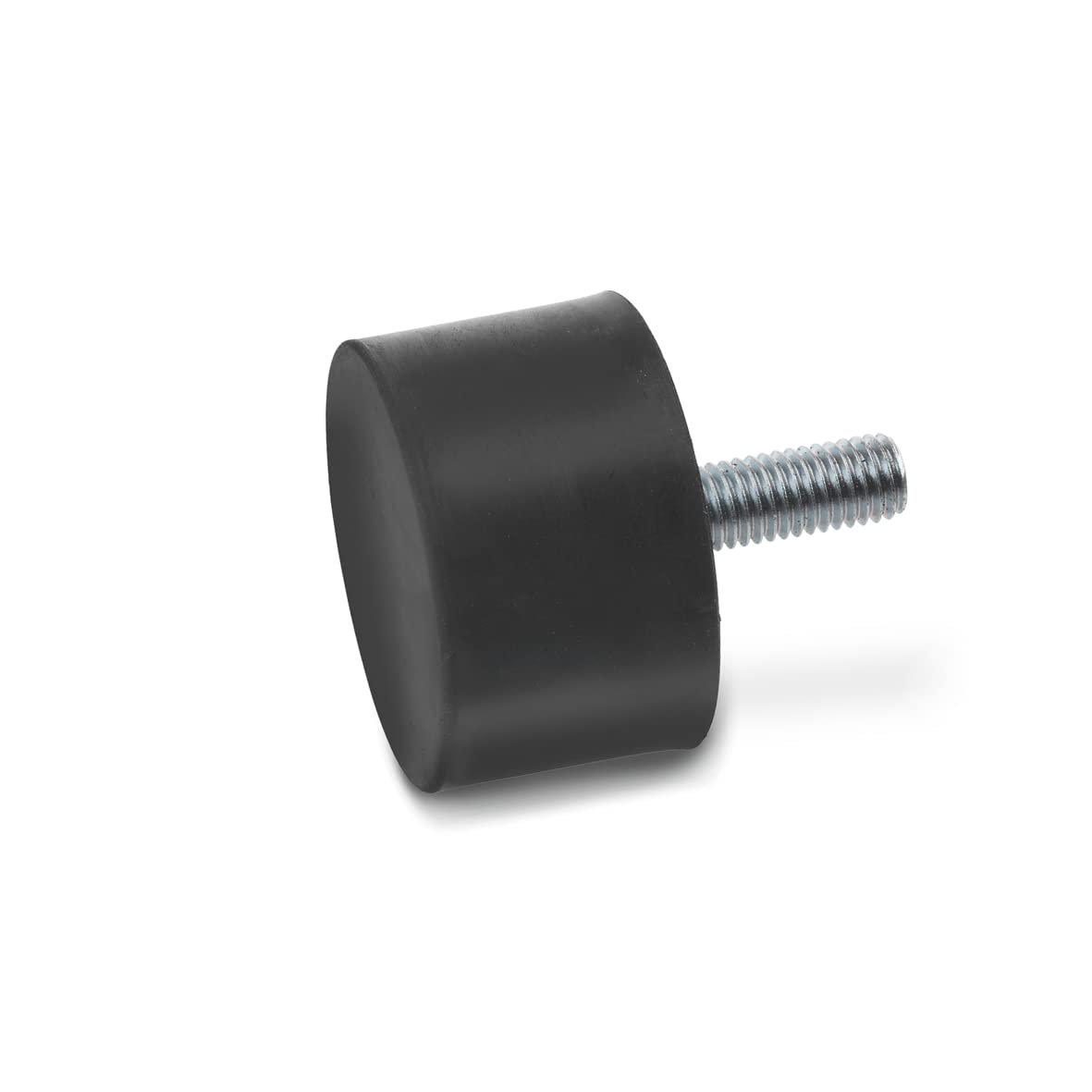 Ganter Normelemente | GN 352-8-8-M3-S-55 | Stop Buffer with Screw | Black | Diameter: 8mm | Height: 8mm