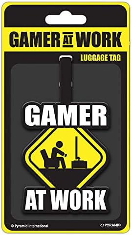 Pyramid Generic Gamer At Work Luggage Tag, Multicolor, 10 x 18cm