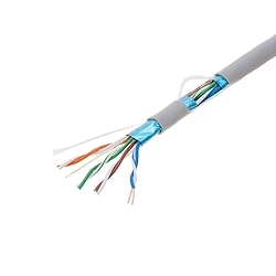 1000ft Cat5e Solid 24AWG Shielded Cable FTP Cat5