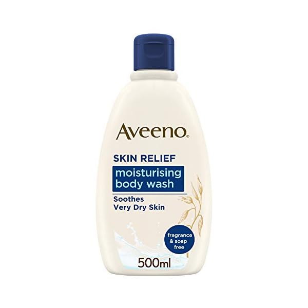 Aveeno-Skin-Relief-Moisturising-Body-Wash-Gently-Cleanses-and-Helps-Reduce-Skin-Dryness-For-Very-Dry-And-Irritable-Skin-Care-500ml Aveeno, Skin Relief, Body Wash, Soothes Very Dry Skin, 500ml (Pack of 1)