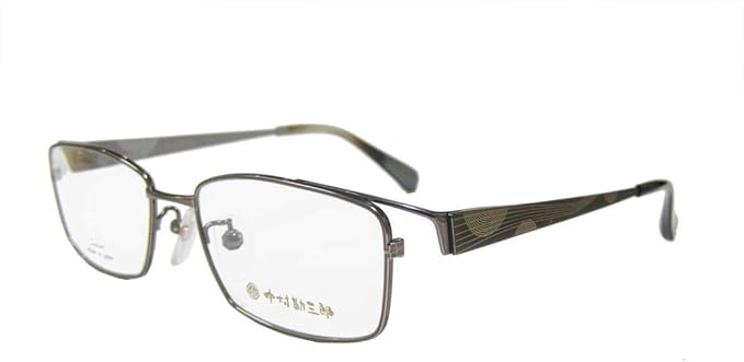 Amazon 中村勘三郎 日本製 紳士 メガネ フレーム 21 103 2 サイズ53 ブラウン ファッション眼鏡 通販