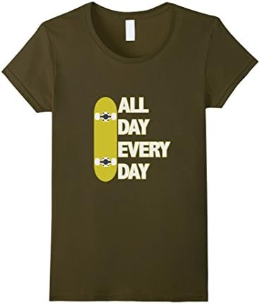 Women's All Day Every Day Skater T Shirt XL Olive