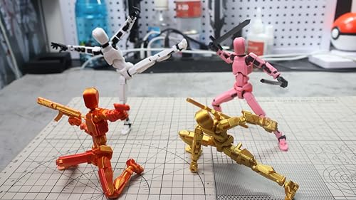 Titan 13 3D Printed Action Figure, Assembled Dummy 13 (Golden)