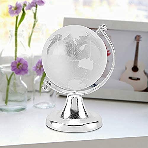 Desktop Toys Gift Ornament Crystal Globe Magic Crystal Sphere Glass Sphere Display Globe Round Earth Globe World Map Crystal Glass Ball Sphere Home Office Decor Desktop Toys Gift Ornament Gift