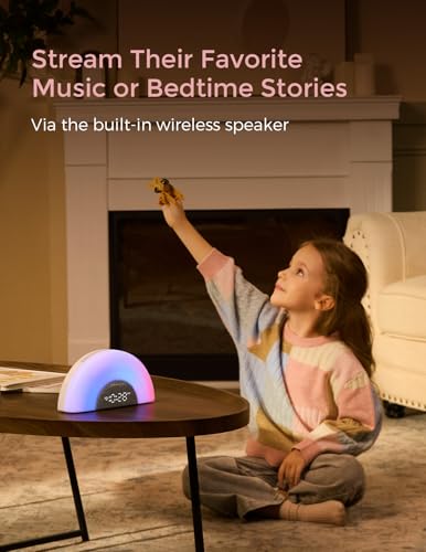 Momcozy Baby Sound Machine & Night Light – White Noise Machine with App Control, Sunrise Alarm, 34 Soothing Sounds – Sleep Trainer for Newborns & Toddlers, Travel Nursery Essential