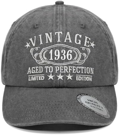 Gorra 80 Años Regalo Original Para Hombre O Mujer, 100% Algodón Y Hecha En Italia