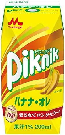 Amazon 森永乳業 ピクニック バナナオレ プリズマ容器 0ml紙パック 24本入 森永乳業 野菜ジュース フルーツジュース 通販