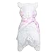 Alpacasso 17'' White Plush Alpaca, Cute Stuffed Animals Toys.(Scarf and Earmuff)
