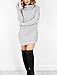 Halfword Women's Casual Turtleneck Long Sleeve Mini Knit Pullover Sweater Tops