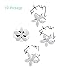 Alovexiong 10 Pack Drain Hair Catcher Flower Shape Hair Catcher Shower Drain Hair Catcher,Kitchen Drain Sink Remover Hair Catcher Strainer for Bathroom,Kitchen