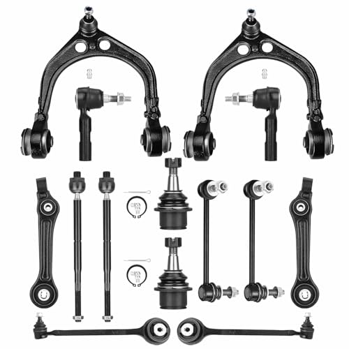 Photo 1 of RWD Front Suspension Kit Upper Lower Control Arms Fit for Dodge Challenger Charger, Fit for Chrysler 300 2011-2017, 14 pcs with Ball Joints Sway Bars Tie Rods