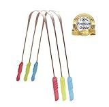 Best Tongue Scraper, 100% Pure Copper Eliminates Bad Breath at the Source -Zero Stainless Steel- Dr. Approved Antimicrobial Dental Cleaner-For Adults, Kids, Toddlers, Baby *Money Back Guarantee*