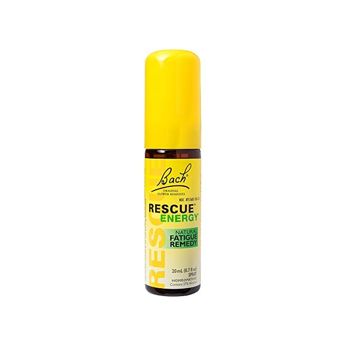 Bach RESCUE REMEDY Energy Spray 20mL, Natural Fatigue & Stress Relief, Homeopathic Flower Essence, Vegan, Gluten & Sugar…