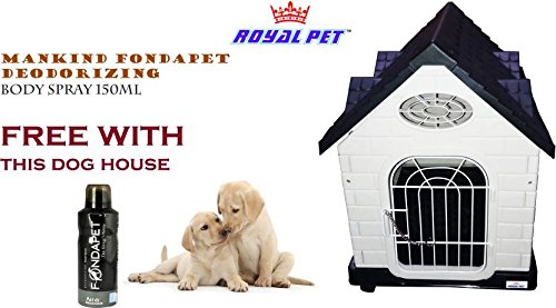 Royal Pet Royalpet Weatherproof Dog Kennel | For Indoor & Outdoor Use | W : 42Cm, H : 58Cm , D: 61Cm