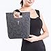 AGAPASS Christian Bible Tote Bag for Men Women, Bible Cover Case Carved Cross Holy Bible Carrying Bag, Felt Tote Church Bible Study Case,Christian Gift, Bible Purse,Dark Grey