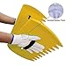 Garden Waste Bag with 2 Leaf Scoops and 2 Antiskid Gloves - 32 Gallons Reusable Collapsible Gardening Yard Lawn and Leaf Waste Bag, Hand Leaf Rakes and Leaf Collector for Garden Rubbish