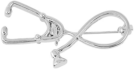Fashion Stethoscope Nurse Doctor Physicians Medical Shape Brooch Badge Pins for Banquet Jewelry Gifts