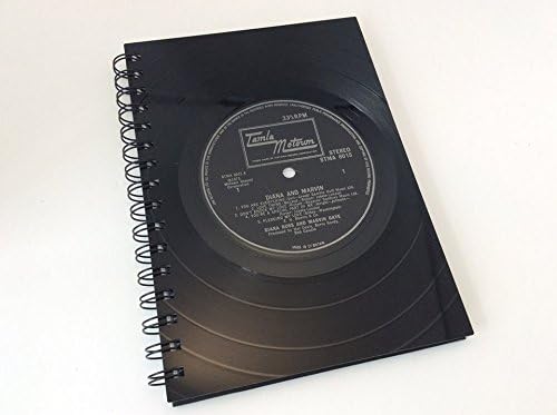 Marvin Gaye &amp; Diana Ross, Marvin &amp; Diana Tamla Motown, Vinyl Record A5 Notebook gift