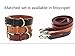 Moonpet Soft Padded Real Genuine Leather Dog Collar-Best Full Grain Heavy Duty Dog Collar-Durable Strong Adjustable for Small Medium Large X-Large Male Female Dogs Training-Light Brown 17.2-22''