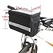 traderplus Bike Handlebar Bag Bicycle Front Basket Scooter Bag Insulated Cooler Storage Pouch Road Mountain Cycling Pack Cycling Accessories with TPU Touch Screen & Reflective Stripe