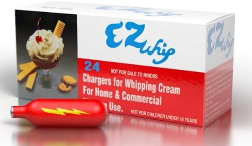 EZ Whip Nitrous Oxide (N2O) Whip Cream Chargers - Case of 240 by Creamright