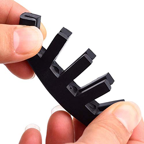 Violin Mute Practice Violin Silencer Rubber Mute for Violins for 1/2 3/4 4/4 Violin Soft Rubber 2pc Claw 2pc Round