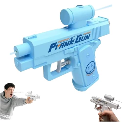 Water Guns, Prank Gun, Two-Way Reverse Gun Shoots Back At User, Fun Office & School Pool Or Beach Summer Toy Gifts For Adult (1, Blue)