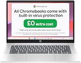 HP Chromebook 14 N100 4GB RAM 128GB SSD 14" HD Chrome OS Glacier Silver view 14