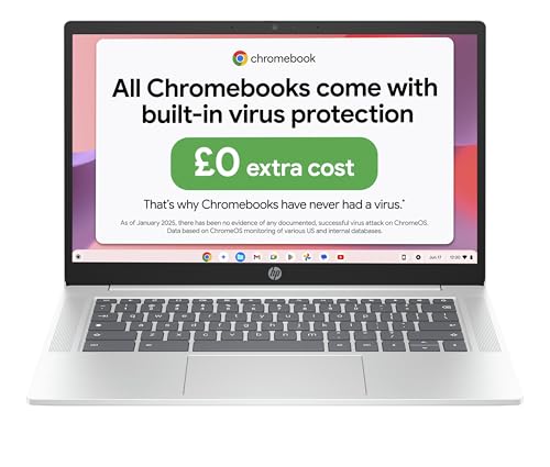 Hp Chromebook 14&Quot; | Intel N100 Processor | 8 Gb Ram | 128 Gb Flash Storage | Intel Uhd Graphics | Fhd Display | Up To 12.25 Hours Battery | Chrome Os | Dual Speakers | Glacier Silver | 14A-Nf0003Sa - View 14