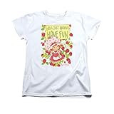 STRAWBERRY SHORTCAKE/FUN ONE-S/S Womens TEE-WHITE-2X