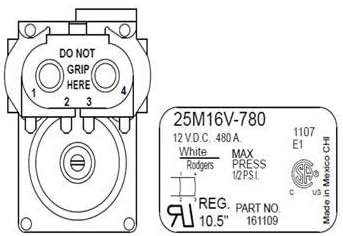 SUBURBAN MFG 521072 Gas Valve Solenoid