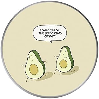 Cell Phone Holder and Stand Pop Grip Mount Socket for Phones and Tablets - Funny Fat Avocado