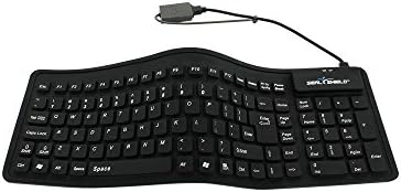 Seal Shield Flex Silicone USB Keyboard, Black (SSF106)