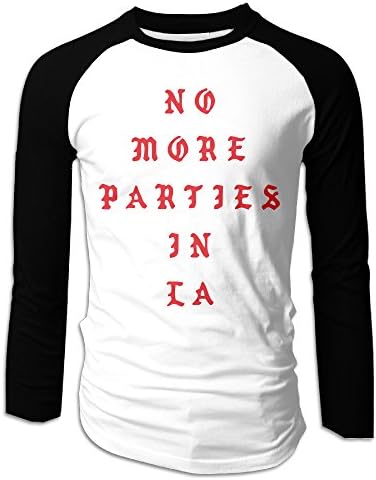 Men Raglan Long Sleeve T-Shirts No More Parties In LA Kanye West