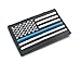 USA Flag Patch Thin Blue Line Police Flag American Military Embroider Motorcycle Biker Tactical Fully Embroidered Tags Patch Sew On-Police and Law Enforcement Honor USA